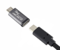 Preview: DINIC Adapter, Micro Stecker auf USB C Buchse, 3 Stück Alu, space grey